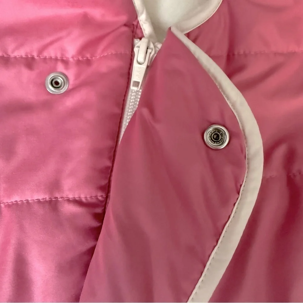 Baby Gap rose pink and cream snowsuit size newborn 3-6 months